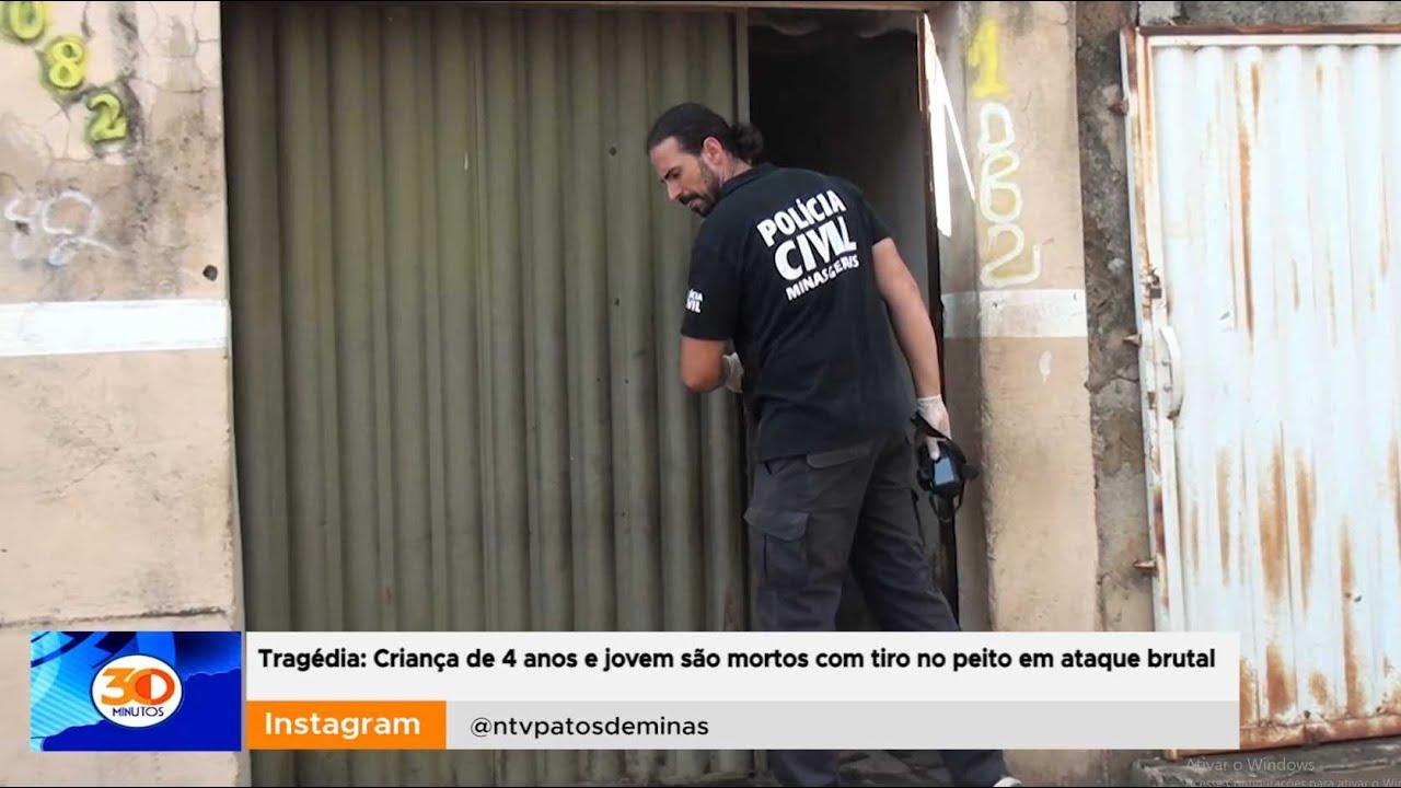 Tragédia: Criança de 4 anos e jovem são mortos com tiro no peito em ataque brutal