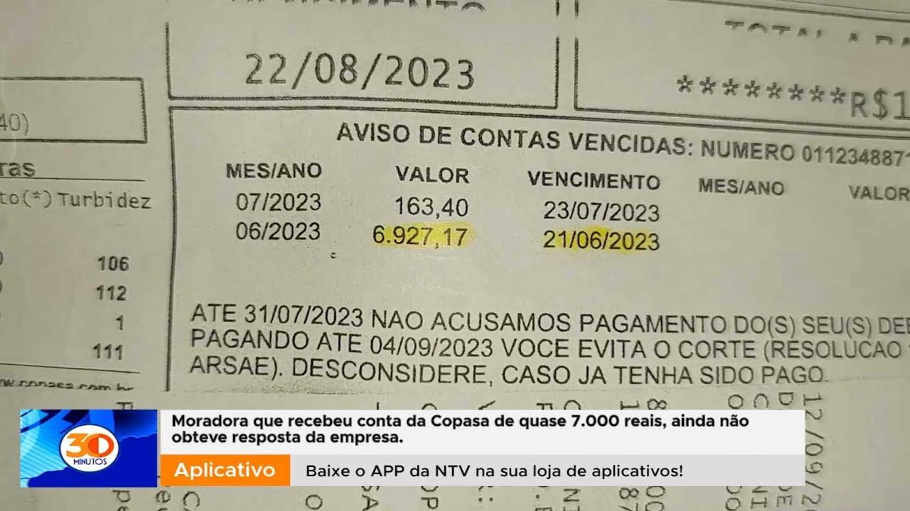 Moradora que recebeu conta de água em quase R$7000 reais não obteve resposta