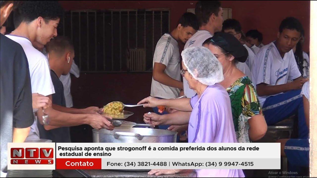 Pesquisa aponta que o estrogonofe é a comida preferida dos alunos